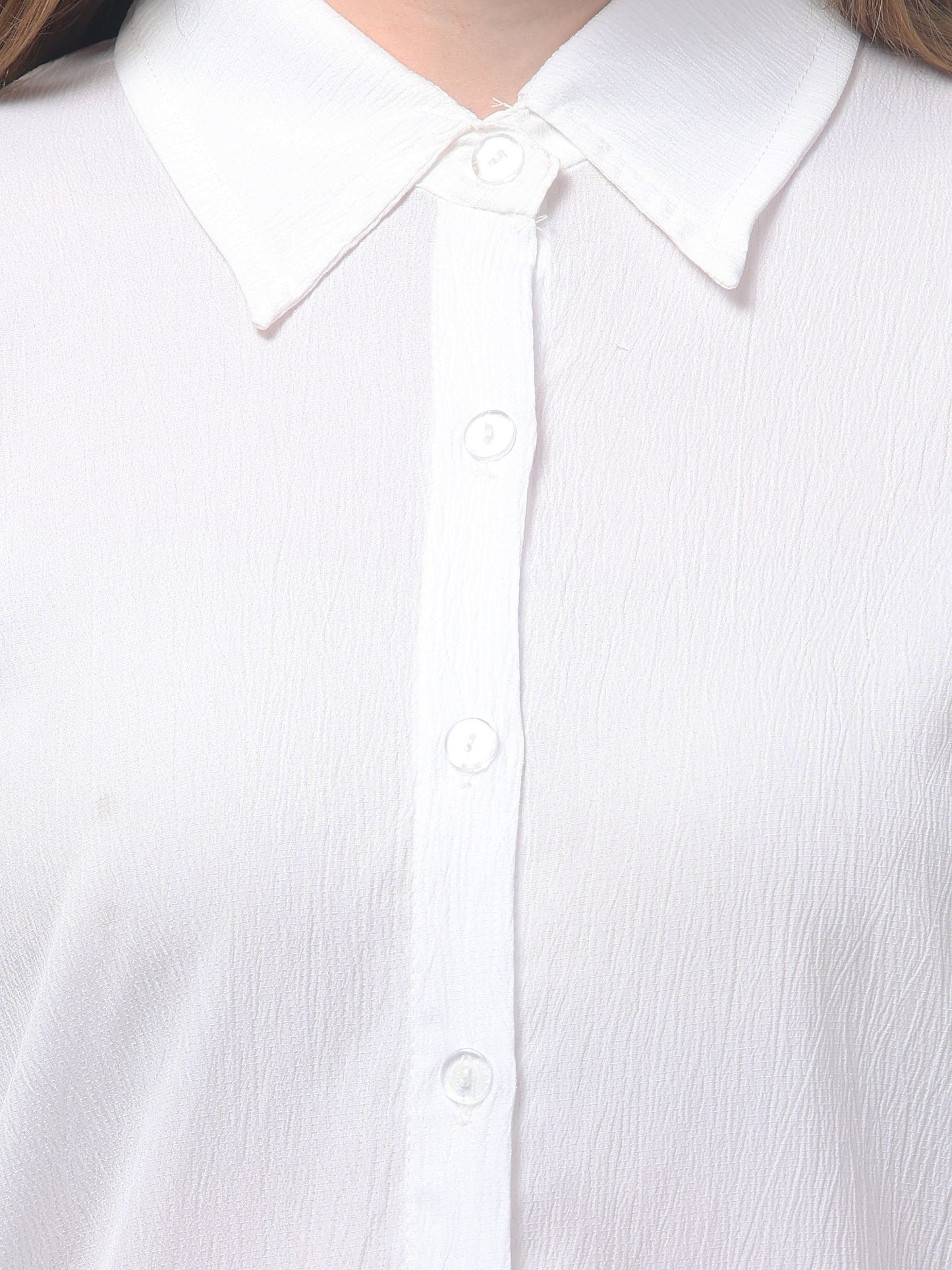 Solid White Shirt For Womens