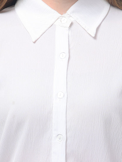 Solid White Shirt For Womens