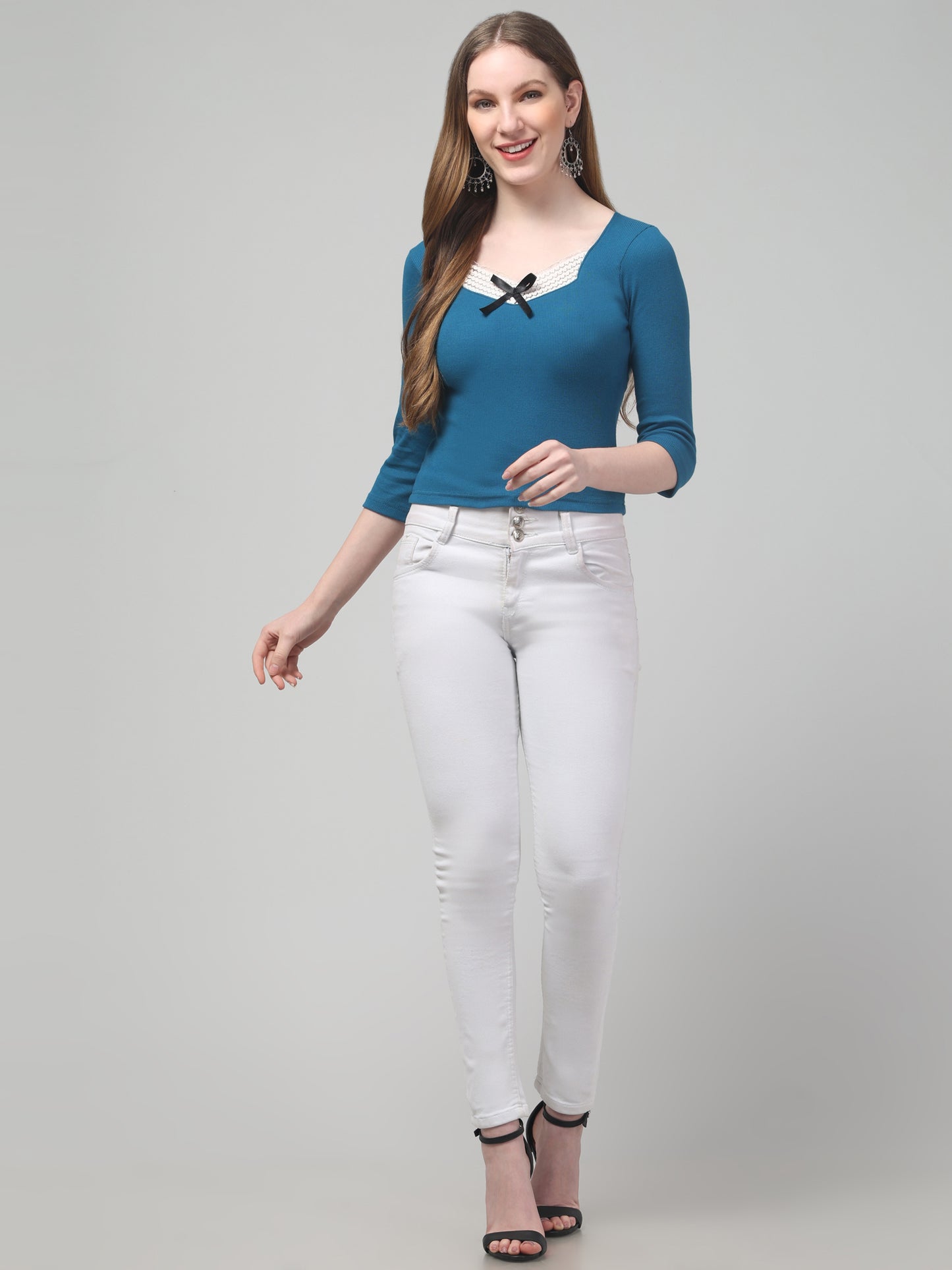 Sky Blue Top For Womens