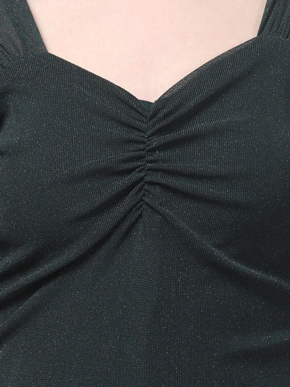 Green Party Wear Top For Womens