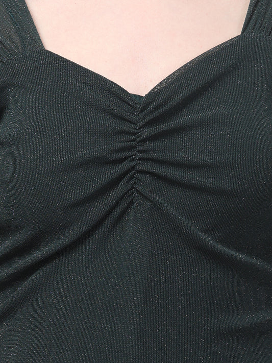 Green Party Wear Top For Womens