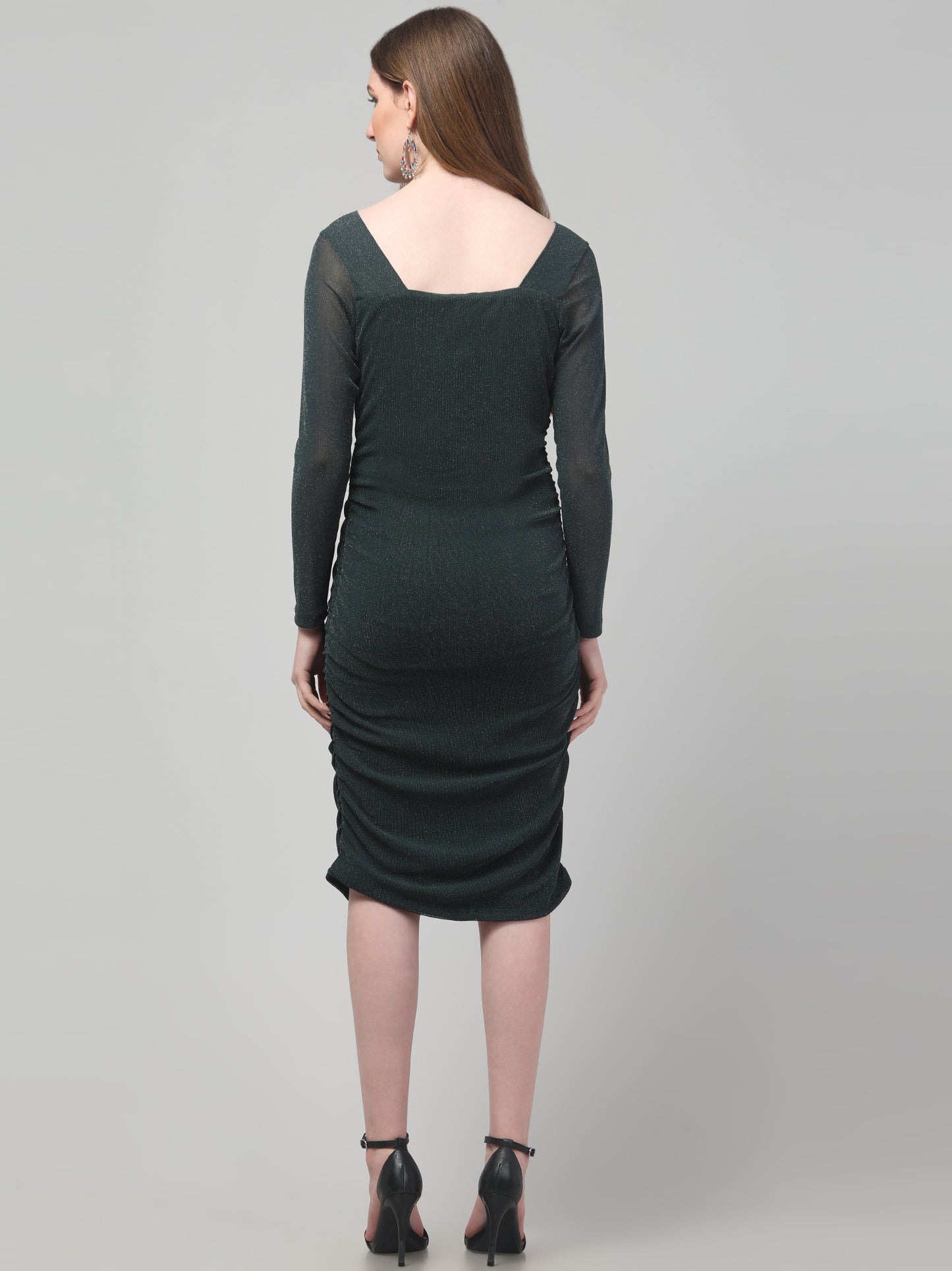 Green Party Wear Dress For Womens