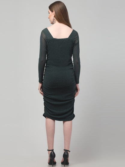 Green Party Wear Dress For Womens