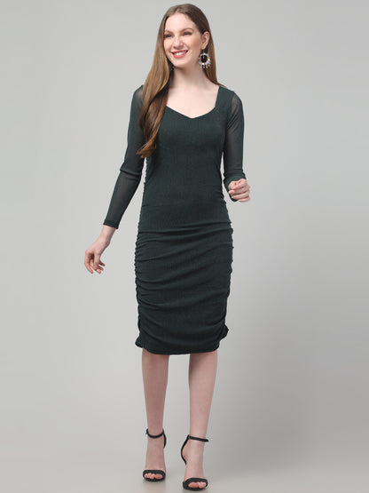 Green Party Wear Dress For Womens