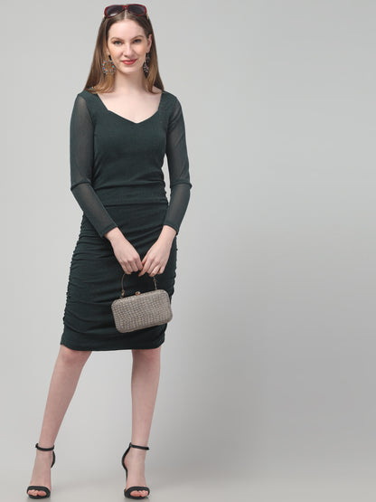 Green Party Wear Dress For Womens