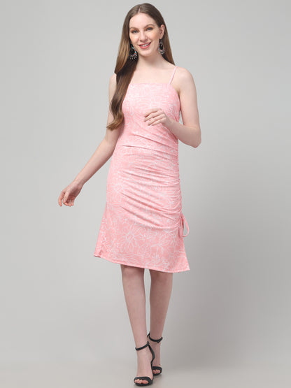 Pink Party wear Slit Dress For Womens