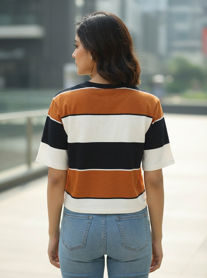 Clobulk Bold Stripe Top (Set of 30 PC - 6 Colour)- ₹210/ per pc