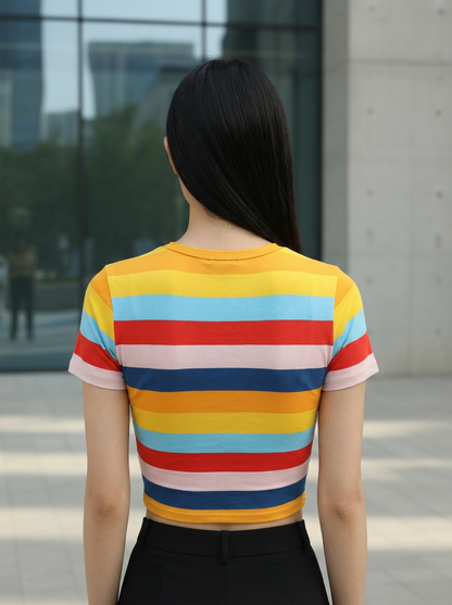 Clobulk Stripe Top (Set of 30 PC - 6 Colour)- ₹182/ per pc