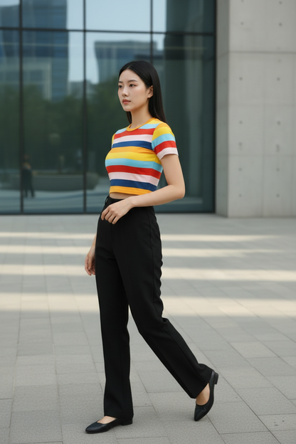 Clobulk Stripe Top (Set of 30 PC - 6 Colour)- ₹182/ per pc