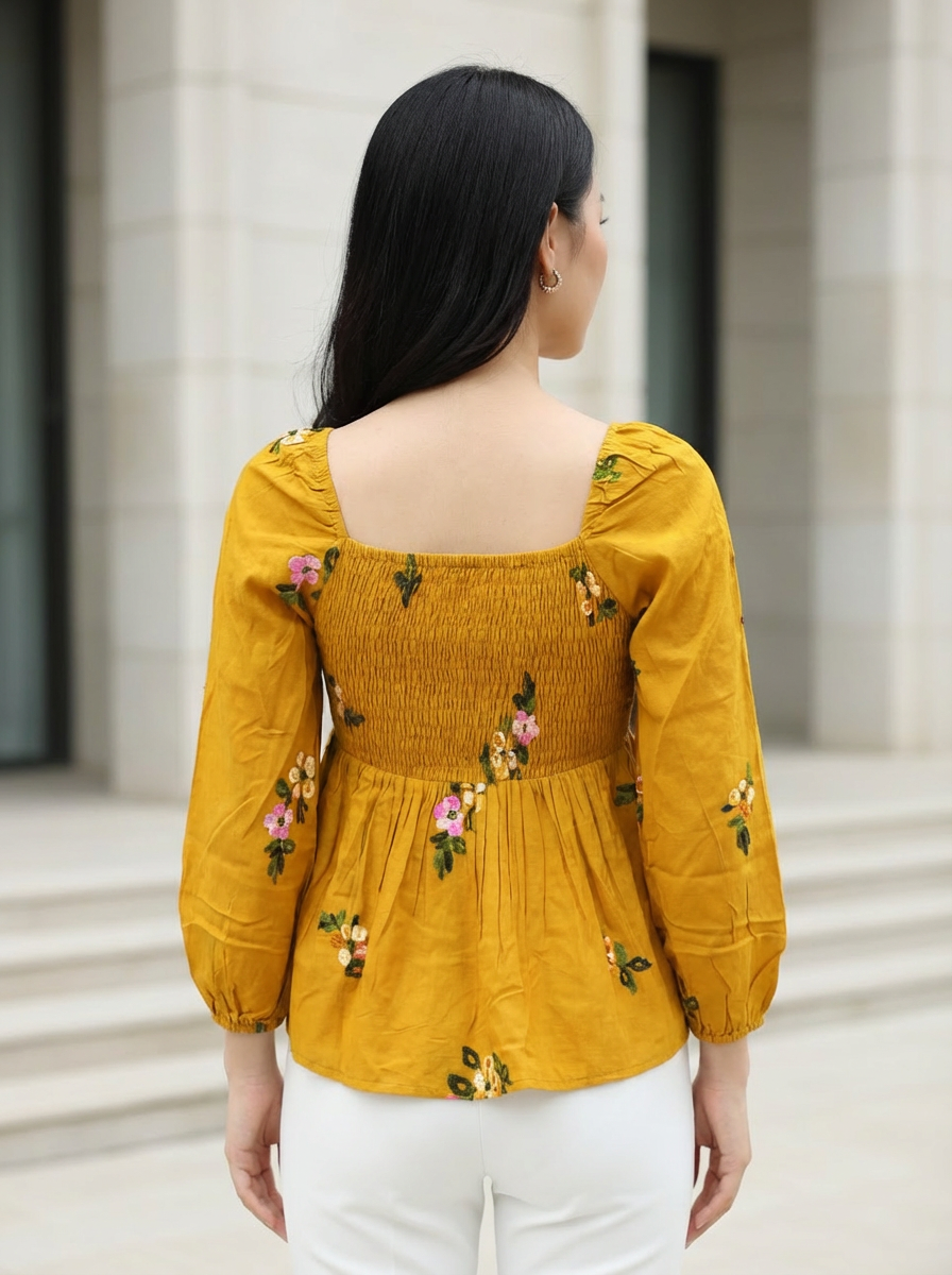 Clobulk Floral Top (Set of 10 PC - 2 Colour)- ₹308/ per pc