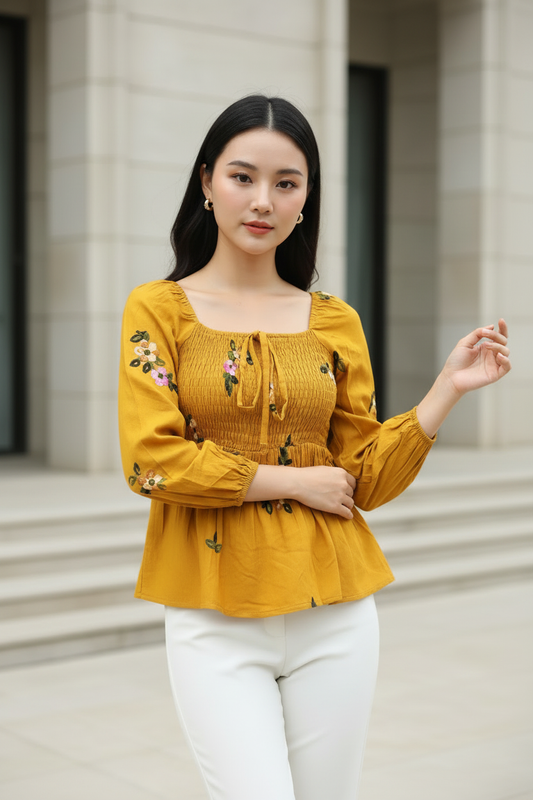 Clobulk Floral Top (Set of 10 PC - 2 Colour)- ₹308/ per pc