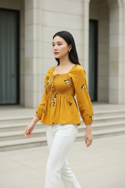 Clobulk Floral Top (Set of 10 PC - 2 Colour)- ₹308/ per pc