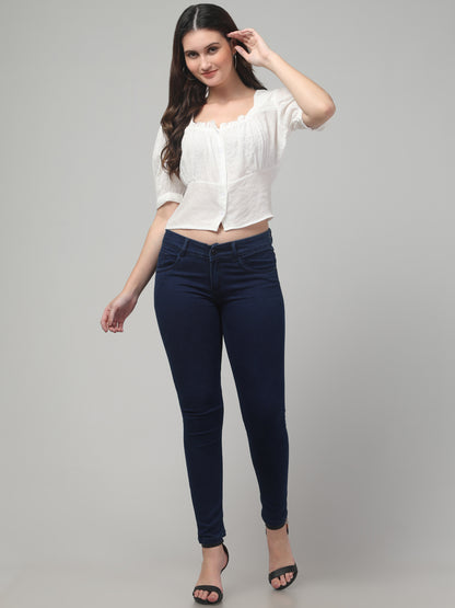 White Cute Top For Women