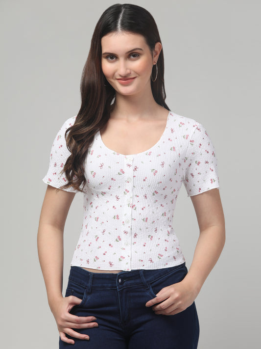 Floral Summer Top For Women