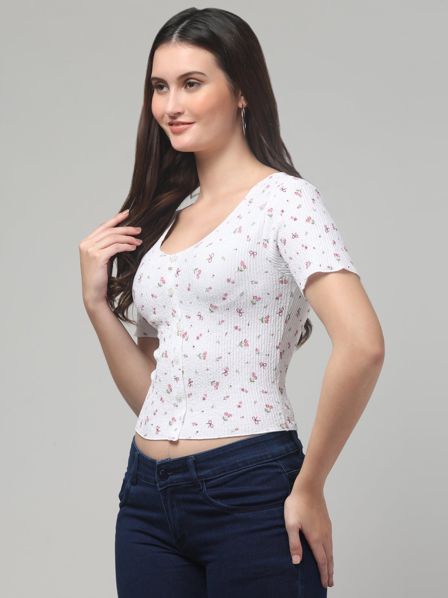Floral Summer Top For Women