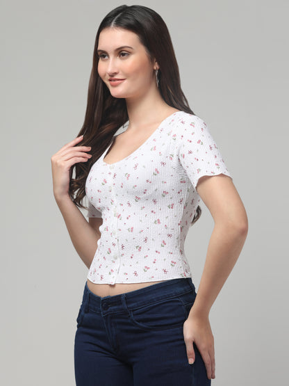 Floral Summer Top For Women