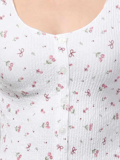 Floral Summer Top For Women