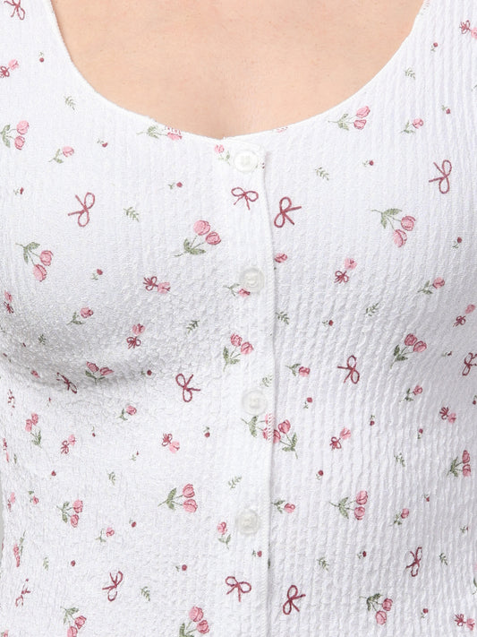 Floral Summer Top For Women
