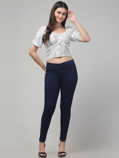 Printed Aesthetic Top For Women