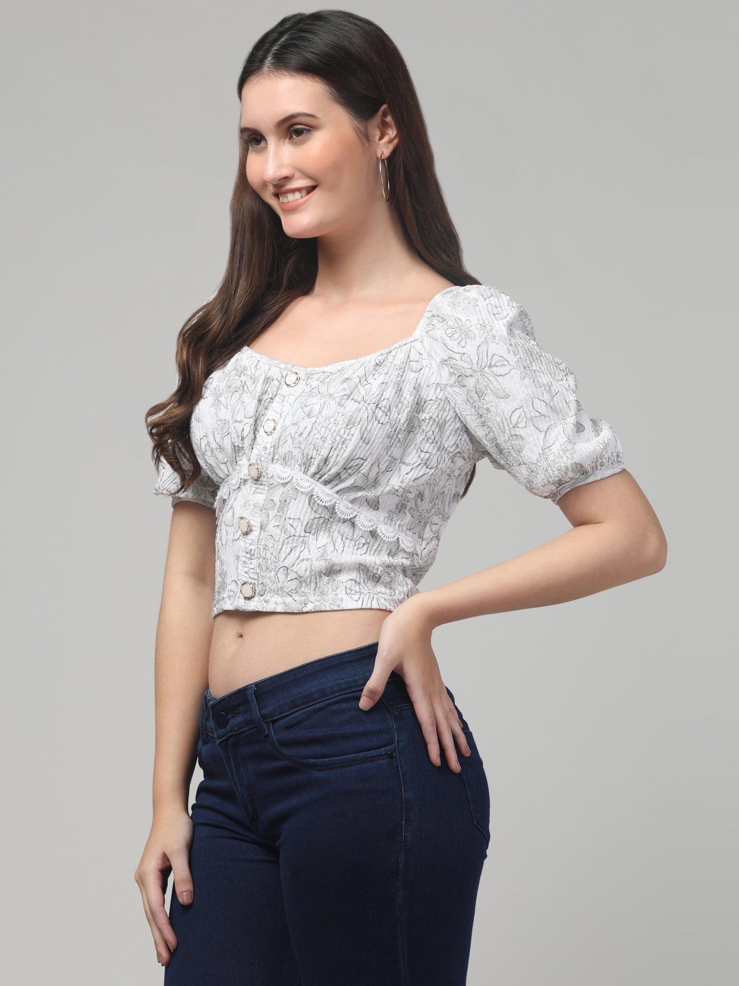 Printed Aesthetic Top For Women