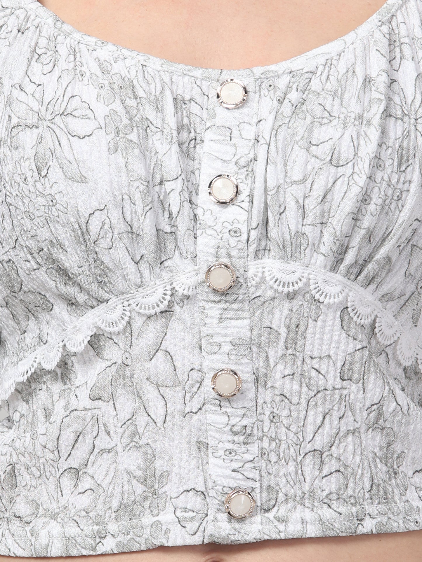 Printed Aesthetic Top For Women