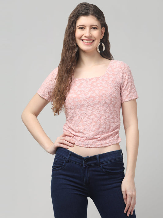 Casual Net Top For Womens