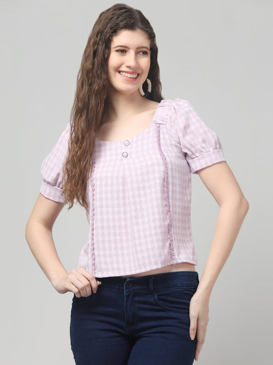Purple Summer Tops For Women