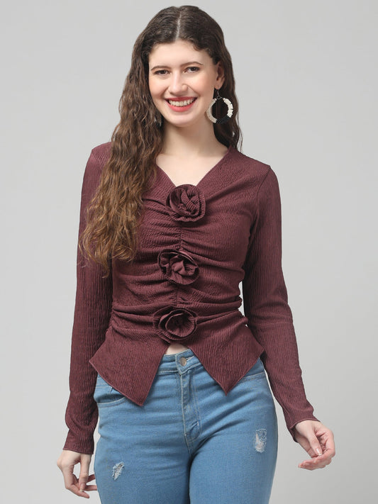 Floral Detail Tops For Women