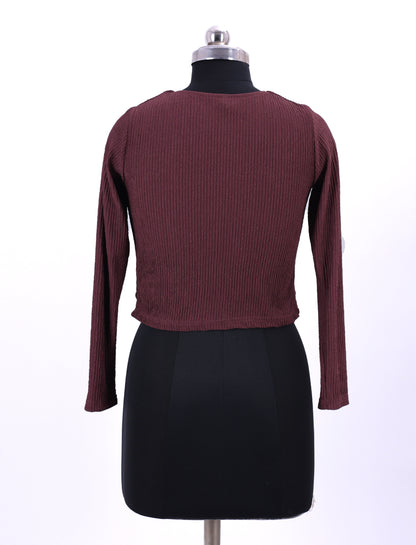 Mauve Western Top For Womens