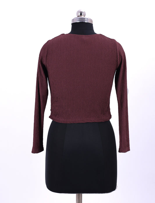 Mauve Western Top For Womens
